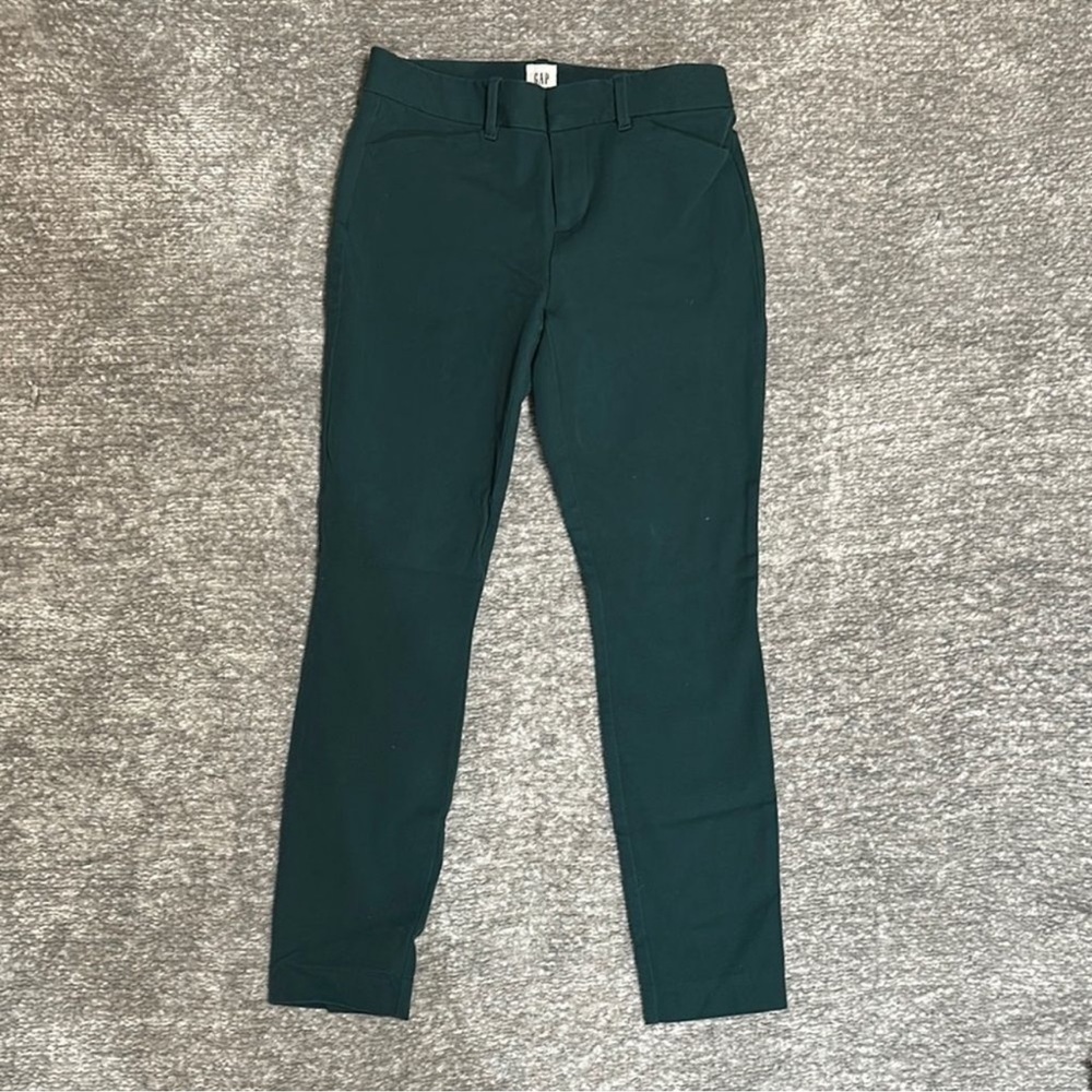 EEUC gap signature skinny ankle pant in emerald Green size 0